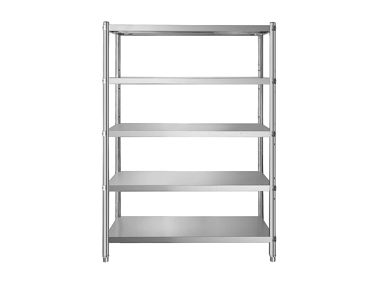 Desserte de Cuisine, Étagère de Cuisine,  Étagère en acier inoxydable à 5 niveaux, étagères de rangement réglables (Étagères de Rangement Réglables)