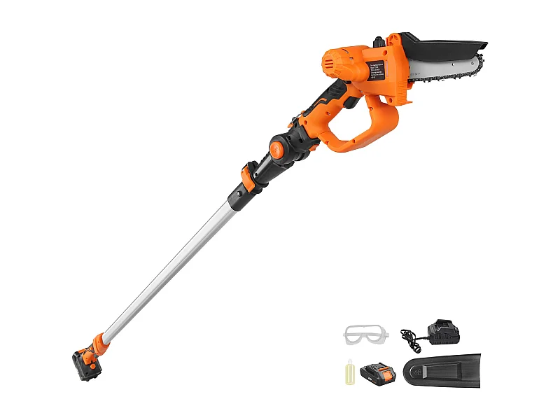 Sierra De Palo Inalámbrica 2-en-1 SucceBuy, 20V 2Ah Battery, con Batería y Tapa De Hoja para Cortar Ramas De Árboles