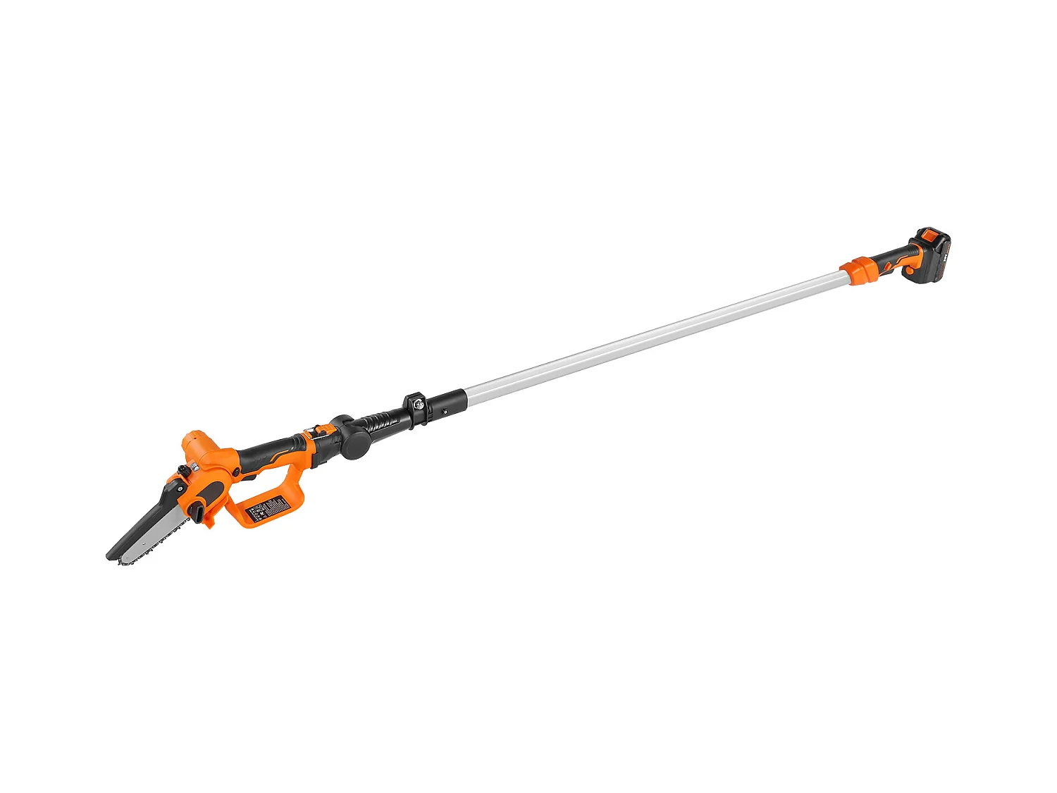 Scie à Perche Sans Fil 2-en-1 SucceBuy, 20V 2Ah Battery, avec Batterie et Couvercle Lame pour Couper Branches Arbres