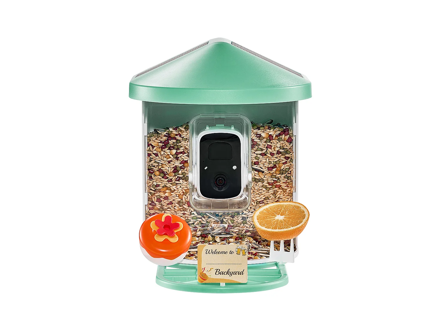 Mangeoire à Oiseaux SucceBuy Intelligente, Caméra, IA plus de 10 000 Espèces, Solaire