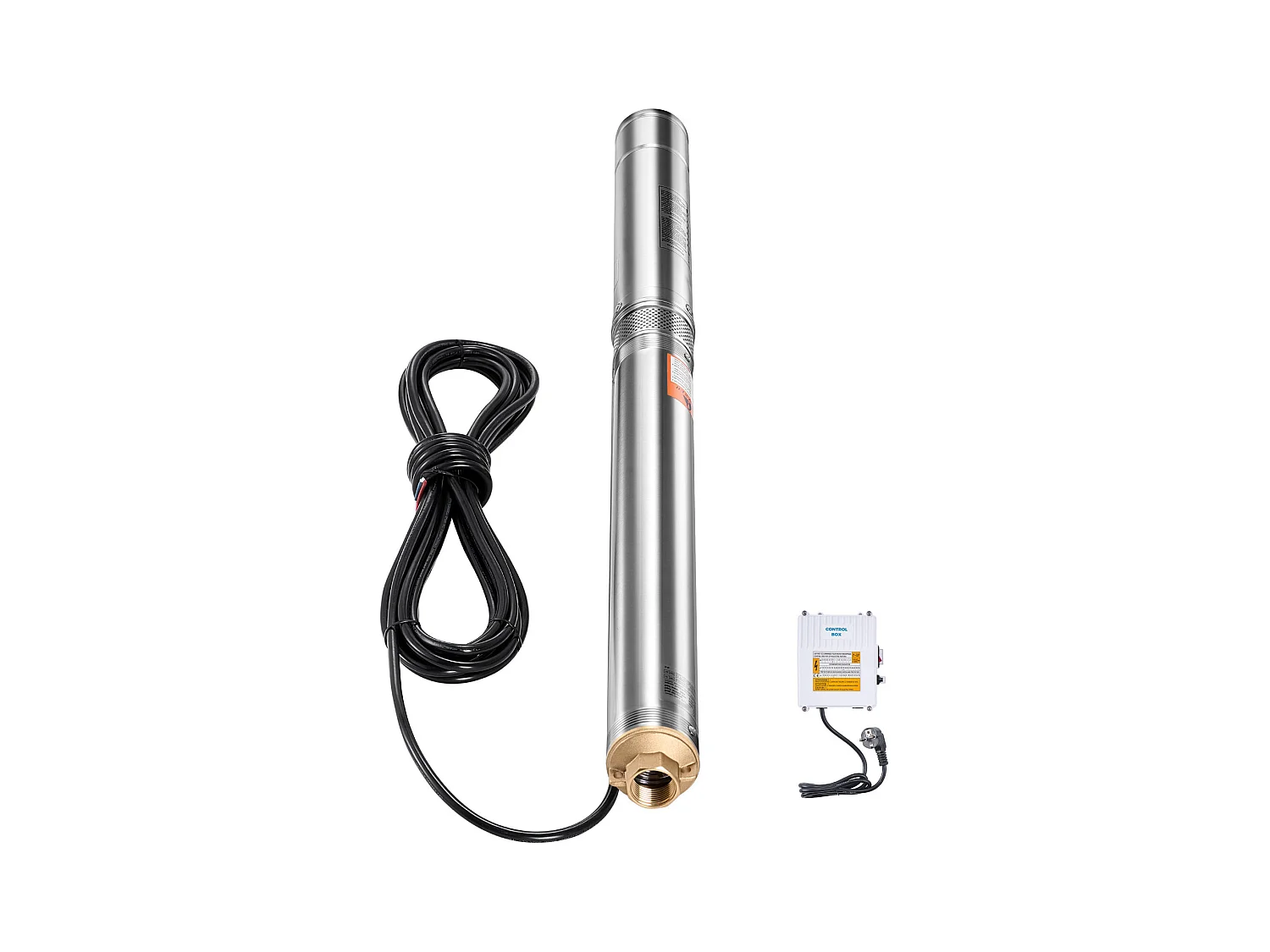 Pompe pour Puits Profonds SucceBuy, 550 W, 64 m, 65 l/min, en Acier Inoxydable