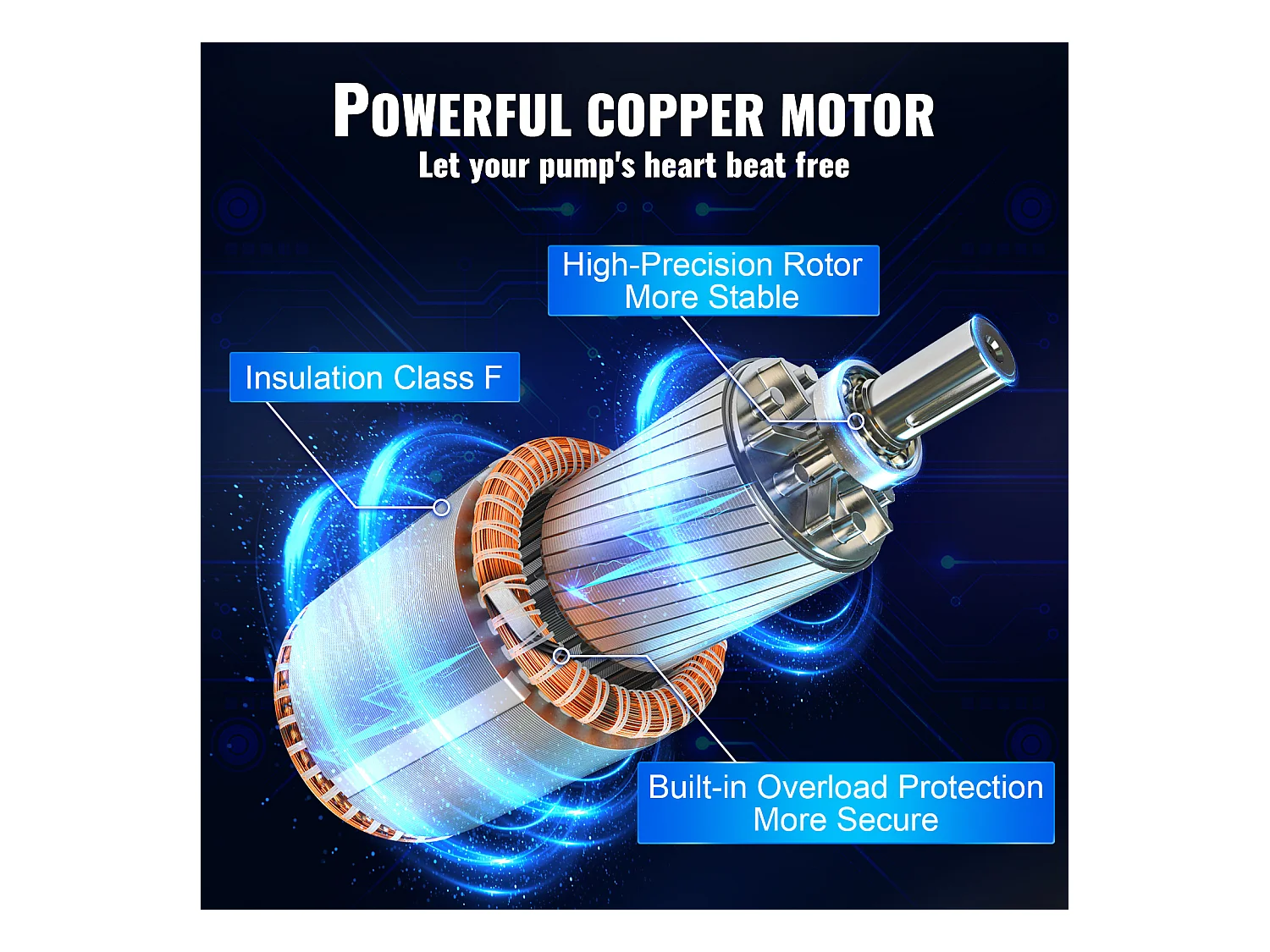 Pompa Sommersa per Pozzi Profondi SucceBuy, 1100W, in Acciaio Inossidabile, 190L/min, 57 m