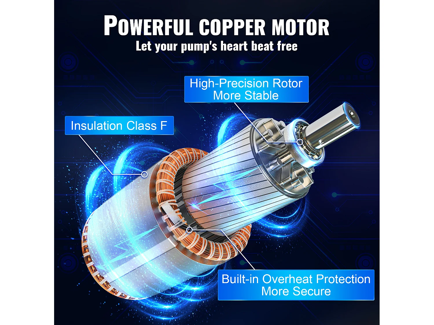 Pompe Submersible pour Forages Profonds SucceBuy, Acier Inoxydable, 750 W, 105 L/min, pour la Maison et l’Irrigation Industrielle