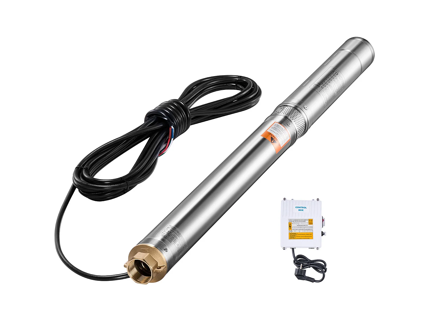 Pompe pour Puits Profonds SucceBuy, Acier Inoxydable, 550 W, 53 m, 100 l/min