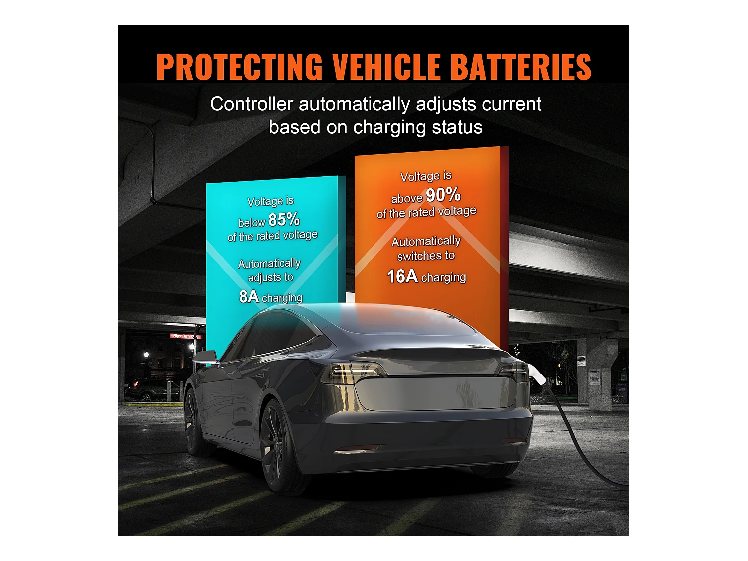 Chargeur Portable SucceBuy pour Véhicule Électrique (VE), Type 2, Prise CEE 7/7, 16A, 220-240V, Câble de Charge pour VE