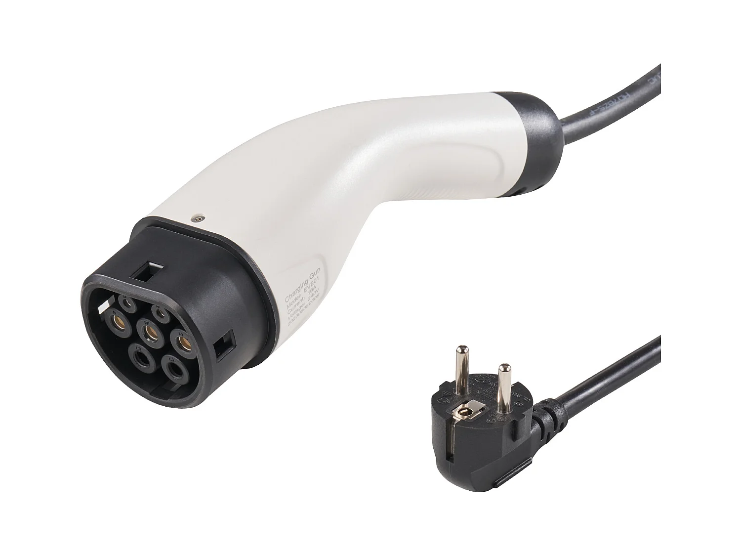 Chargeur Portable SucceBuy pour Véhicule Électrique (VE), Type 2, Prise CEE 7/7, 16A, 220-240V, Câble de Charge pour VE