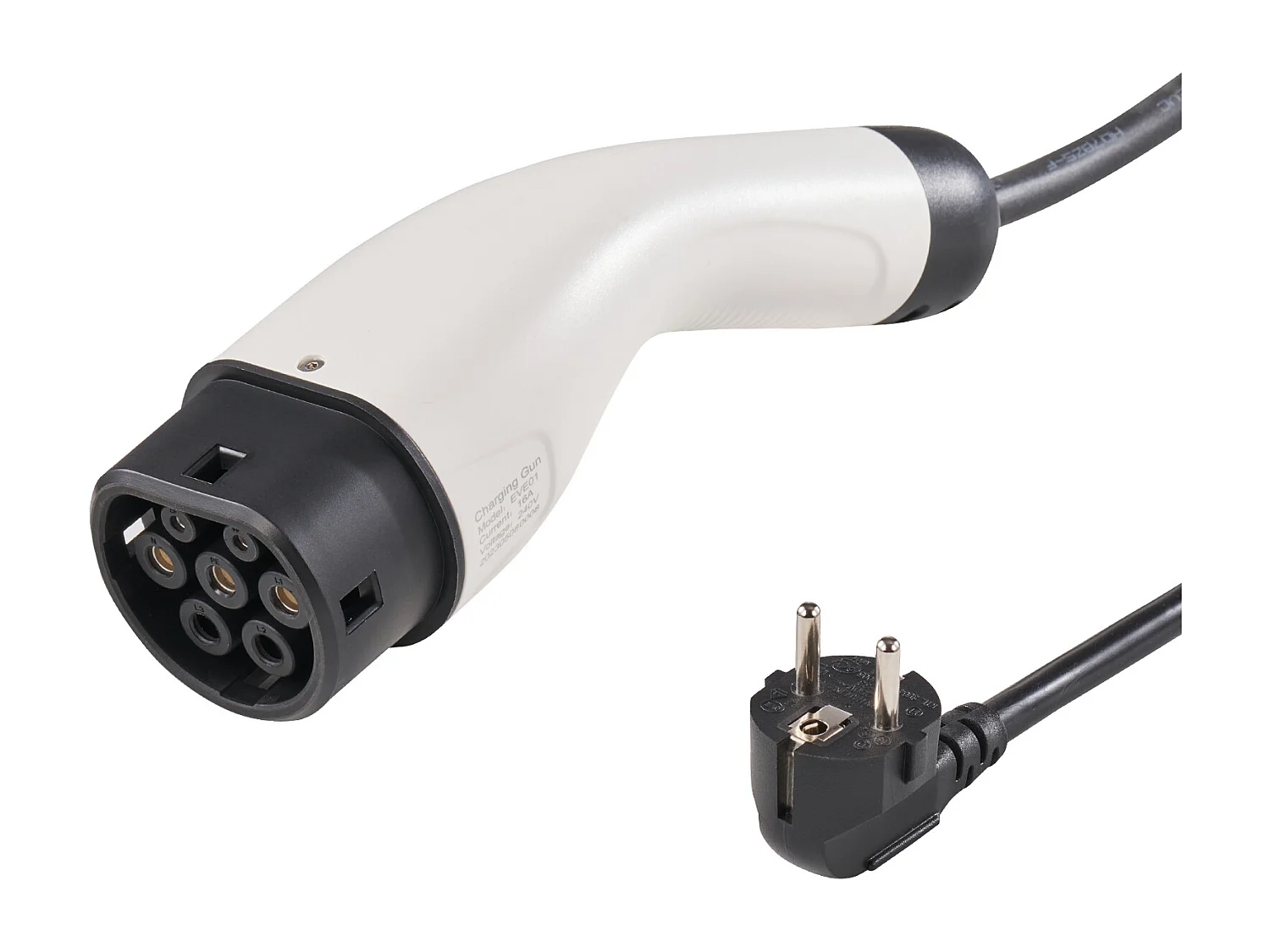 Chargeur Portable SucceBuy pour Véhicule Électrique (VE), Type 2, Prise CEE 7/7, 16A, 220-240V, Câble de Charge pour VE