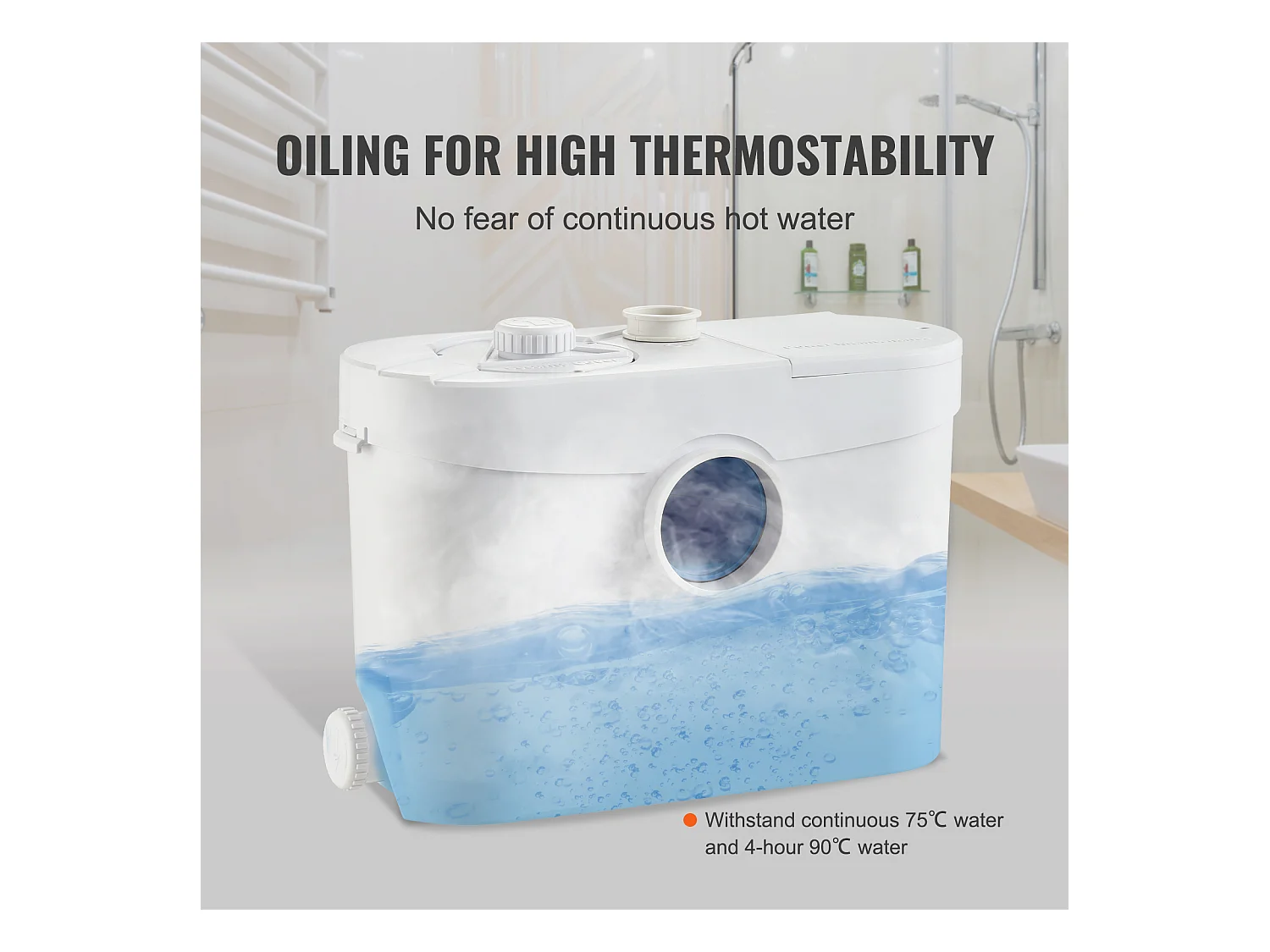 Pompe D'élimination de Broyeur SucceBuy 700 W 3 Entrées D'eau Sous-Sol Cuisine Salle de Bain