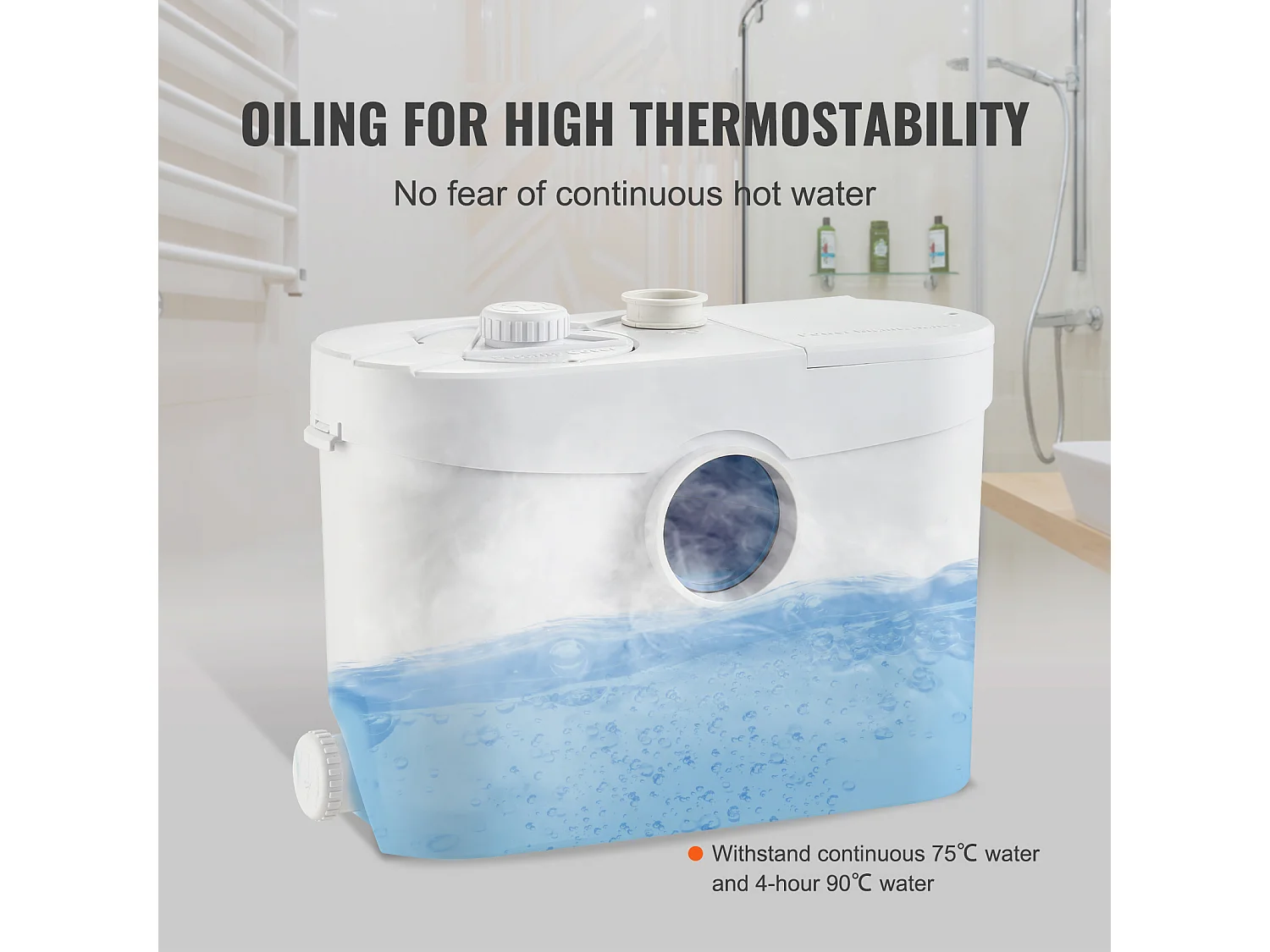 Pompe D'élimination de Broyeur SucceBuy 700 W 3 Entrées D'eau Sous-Sol Cuisine Salle de Bain