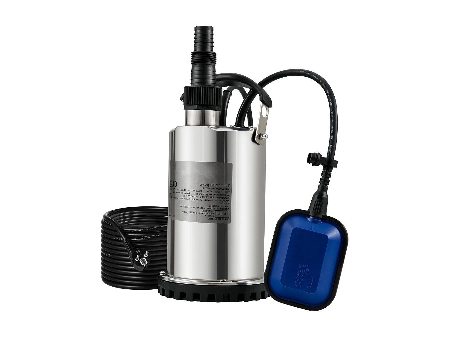 Pompe à Eau Submersible SucceBuy, 550 W, Eau Propre pour Inondations, Piscines, Jardins