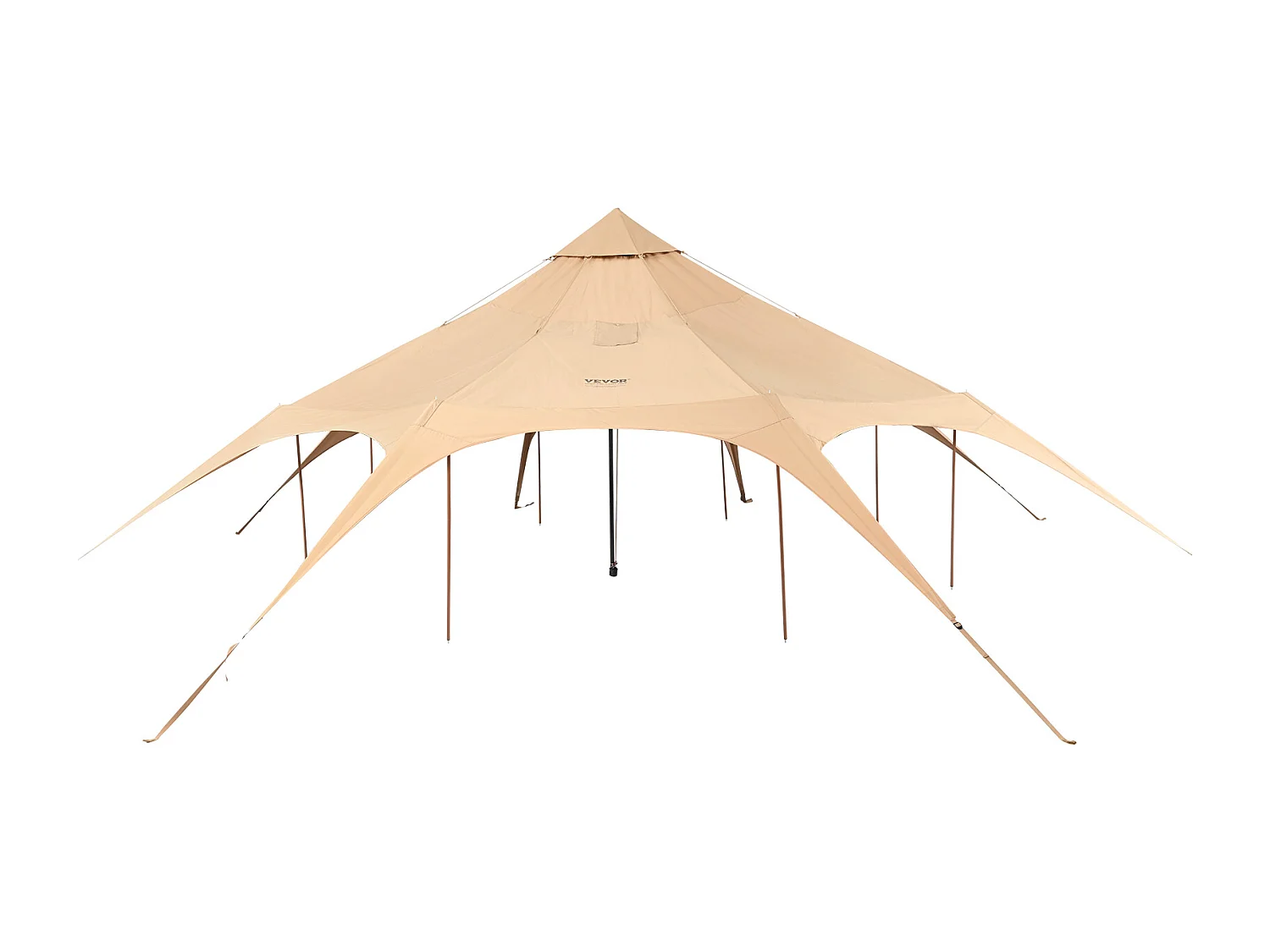 Tente Cloche en Toile SucceBuy 5 M/16,4 Pi, Tente/Tonnelle de Camping 4 Saisons avec Prise pour Poêle