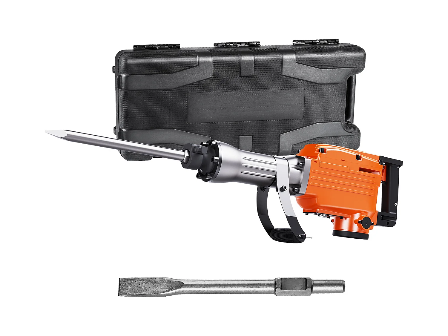 Abbruchhammer SucceBuy 2200 W Elektrischer Abbruchhammer, Betonbrecher, 2 Meißel
