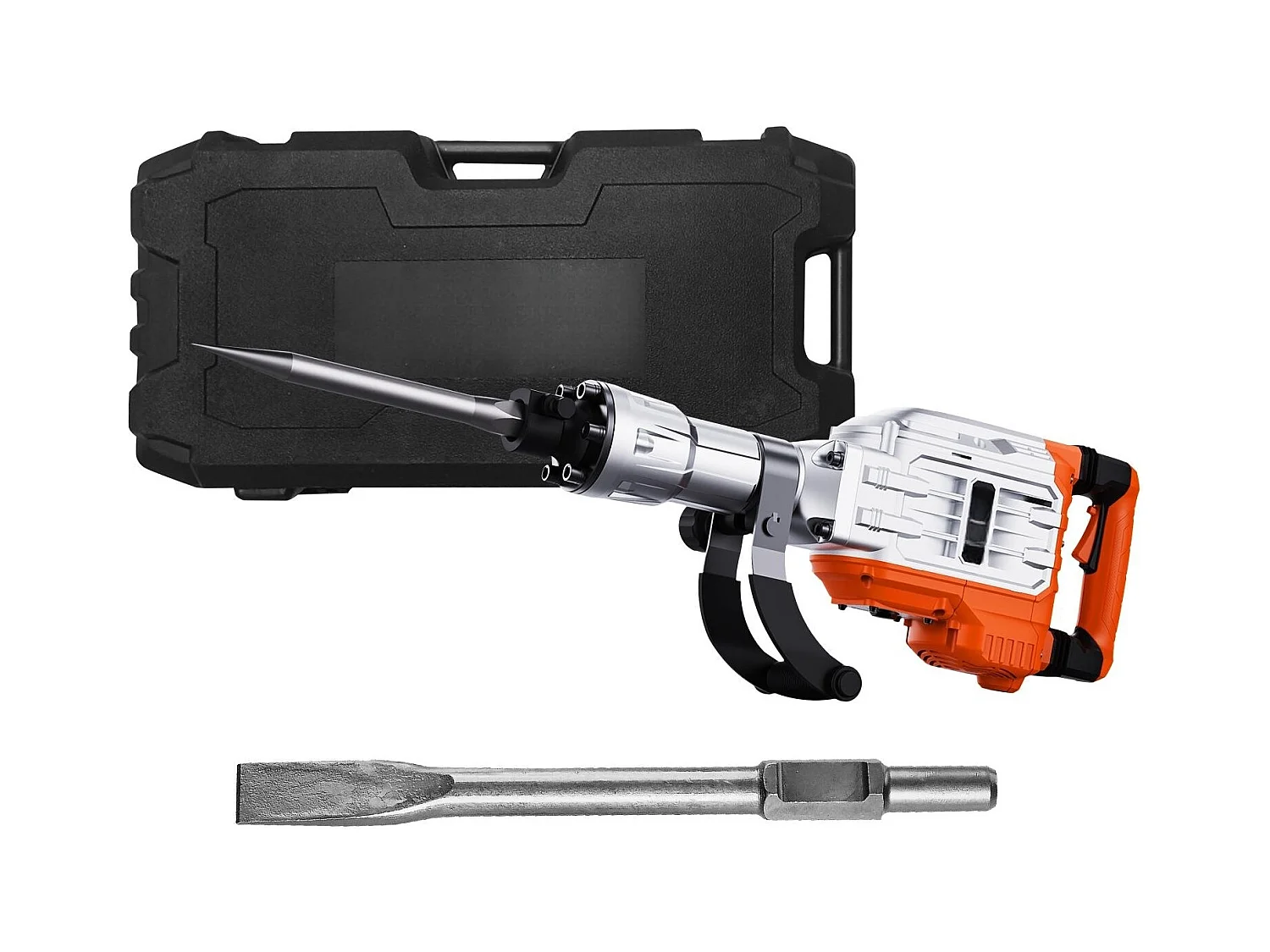 Marteau Piqueur de Démolition SucceBuy Marteau Piqueur de Démolition 3500W Brise-béton Électrique avec 2 Burins