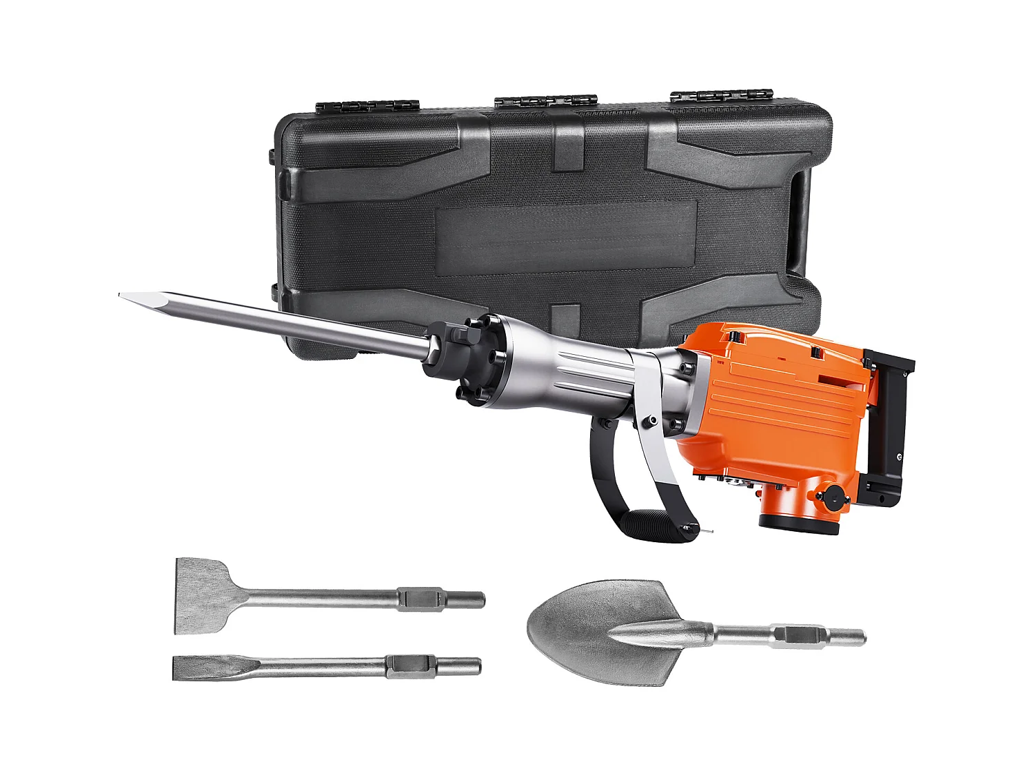 Marteau Piqueur de Démolition SucceBuy Marteau Piqueur de Démolition 2200W Brise-béton Électrique avec 4 Burins