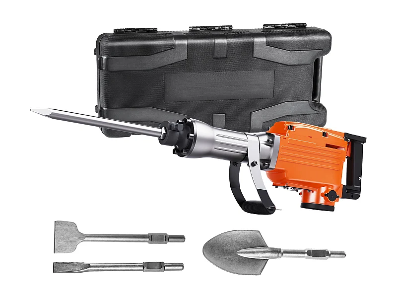 Marteau Piqueur de Démolition SucceBuy Marteau Piqueur de Démolition 2200W Brise-béton Électrique avec 4 Burins