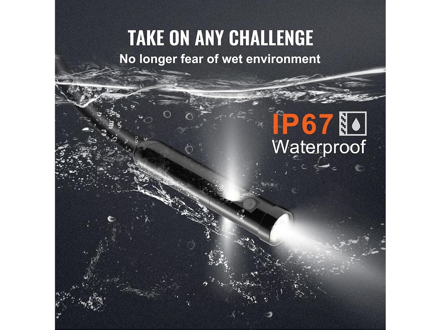 Caméra Endoscopique SucceBuy, Triple Objectif, Écran Partagé IPS 5", Zoom 8x, 10 Lumières LED