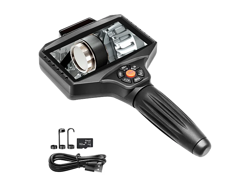 Endoscoopcamera SucceBuy, Drievoudige Lens, 5" IPS-Splitscreen, 8x Zoom, 10 Led-lampjes