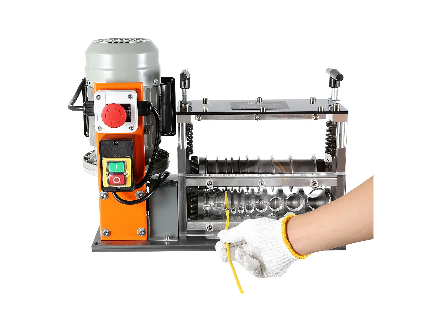 Machine à Dénuder SucceBuy Machine à Dénuder Électrique 0.06''-1.26'' Câble en Cuivre Visuel