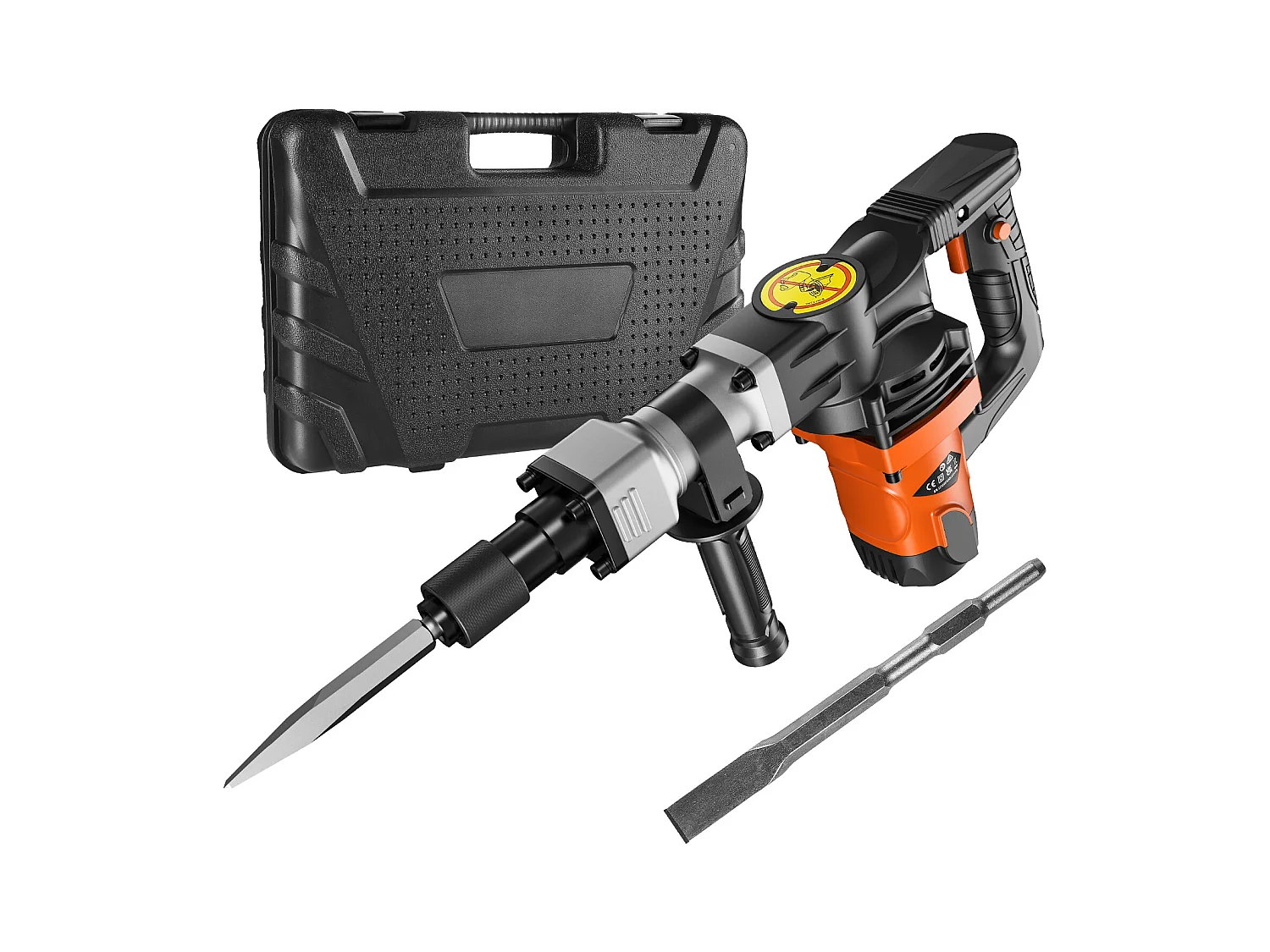 Marteau Piqueur de Démolition SucceBuy Marteau Piqueur de Démolition 1400W Brise Béton Électrique 2 Burins