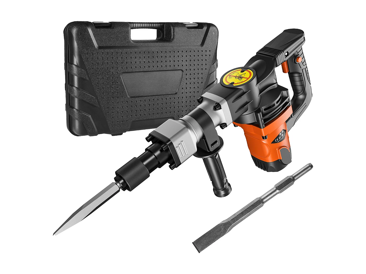 Marteau Piqueur de Démolition SucceBuy Marteau Piqueur de Démolition 1400W Brise Béton Électrique 2 Burins