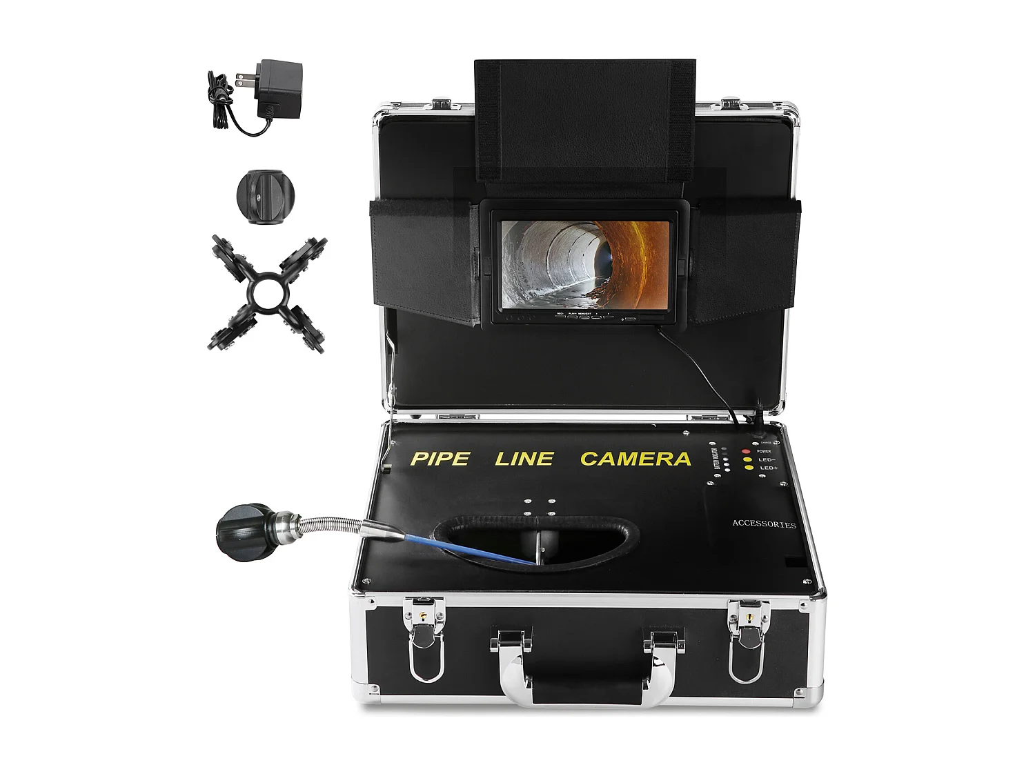 Caméra SucceBuy Caméra D'égout, Écran de 7 Pouces, 1000TVL, Caméra D'inspection de 100 Pieds