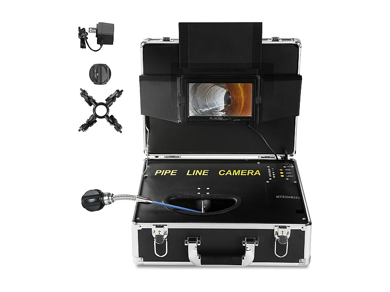 Caméra SucceBuy Caméra D'égout, Écran de 7 Pouces, 1000TVL, Caméra D'inspection de 100 Pieds