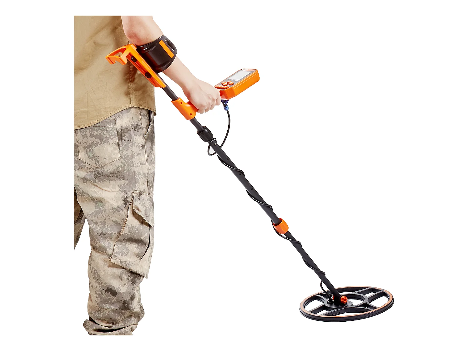 Détecteur de Métaux Étanche SucceBuy, Détecteur d'Or Rechargeable, Bobine de 12 Pouces, Professionnel