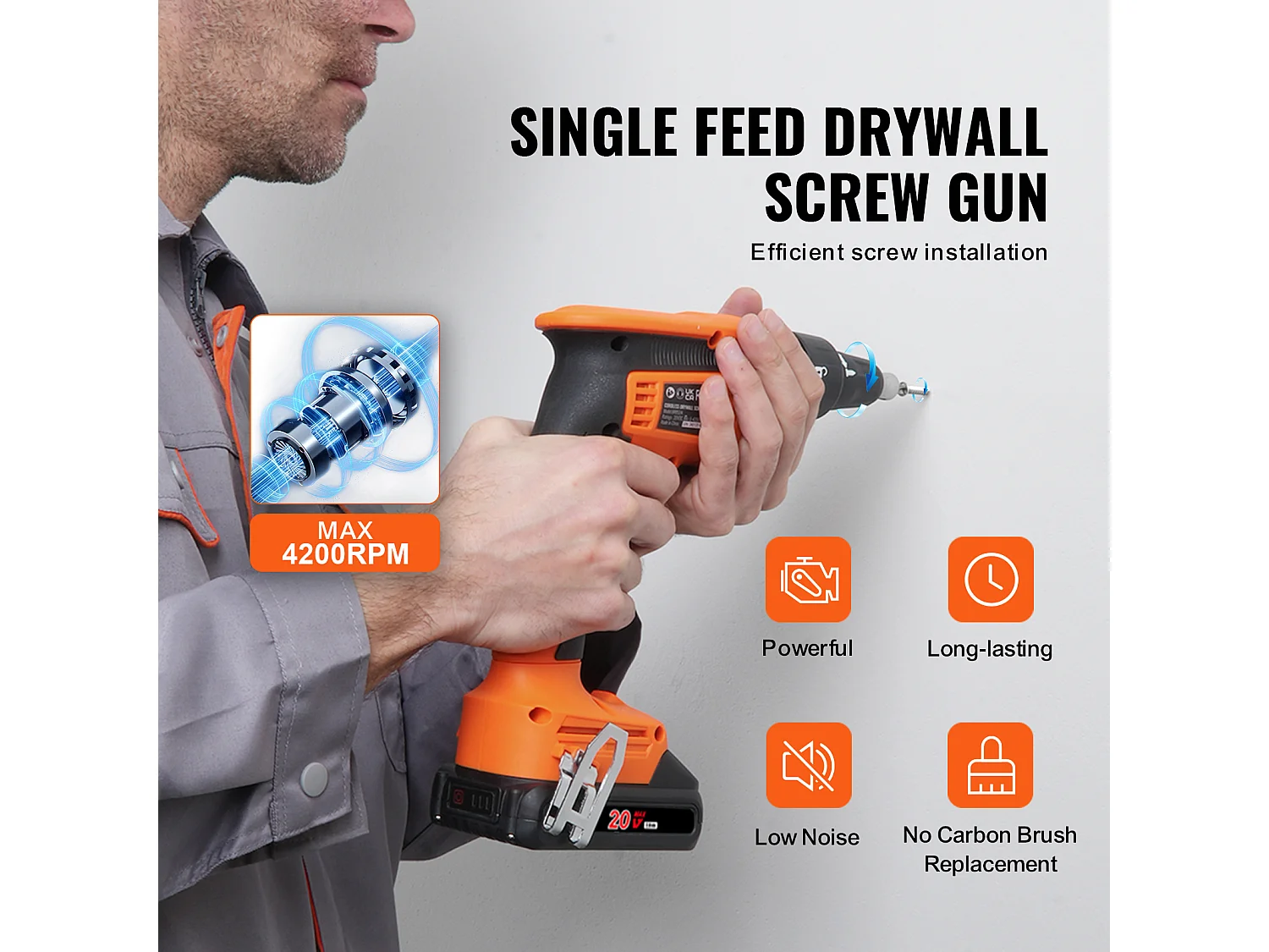 Kit de Visseuse SucceBuy pour Cloisons Sèches  20 V