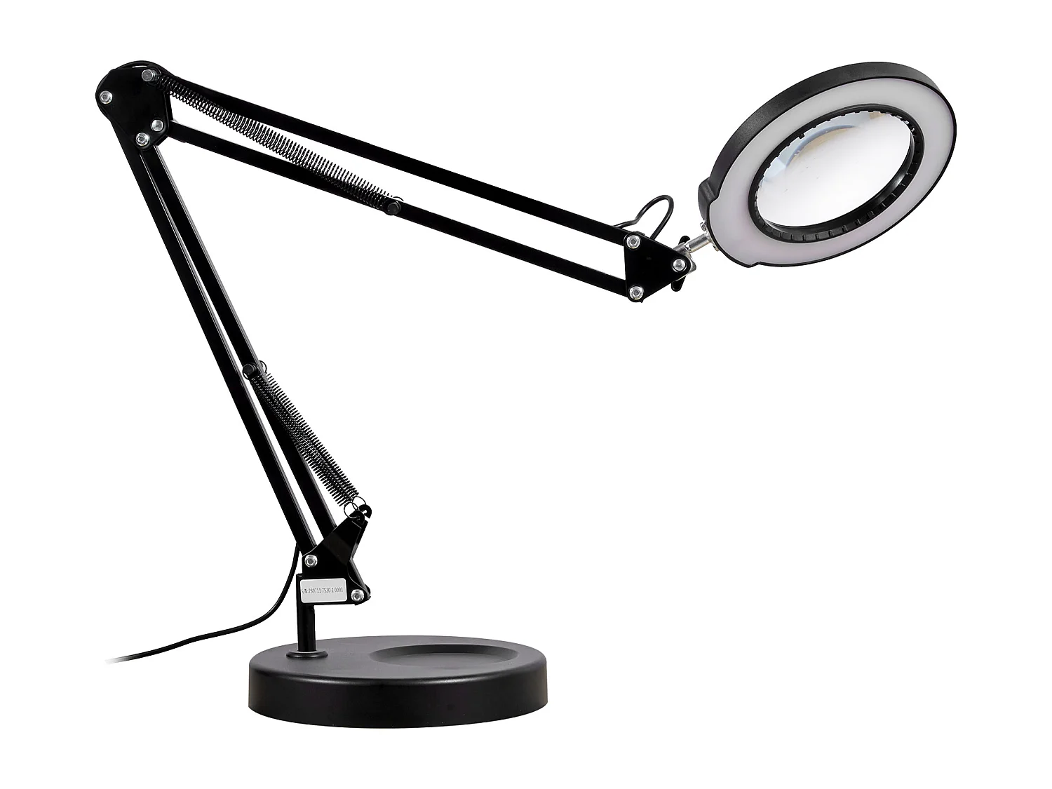 Lampe de bureau Lentille de 11 cm, Lampe Loupe SucceBuy 5X avec Lumière et Base, 5 Options de Couleur