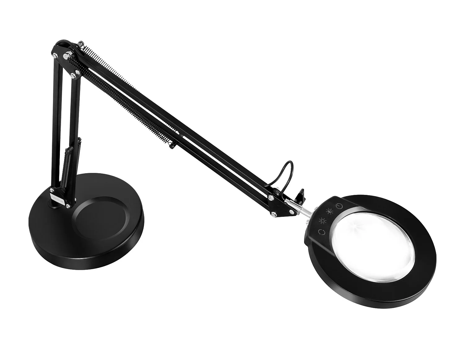 Lampe de bureau Lentille de 11 cm, Lampe Loupe SucceBuy 5X avec Lumière et Base, 5 Options de Couleur