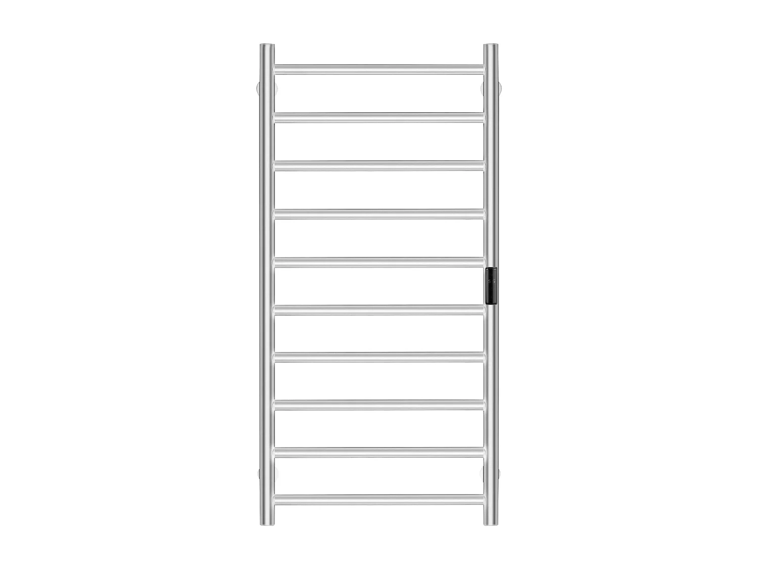 EMKE Sèche SucceBuy Porte-Serviettes Chauffant à 10 Barres - Argent, Salle de Bain