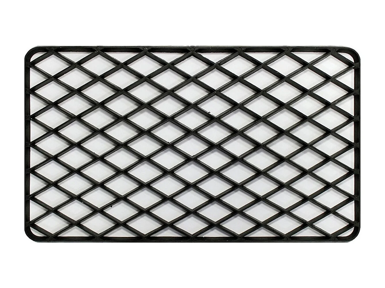 Tapis d'Entrée en PVC "Grille" 34x58cm Noir