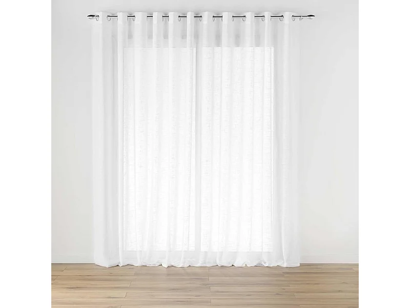 Rideau Voilage à Œillets "Carlin" 400x240cm Naturel