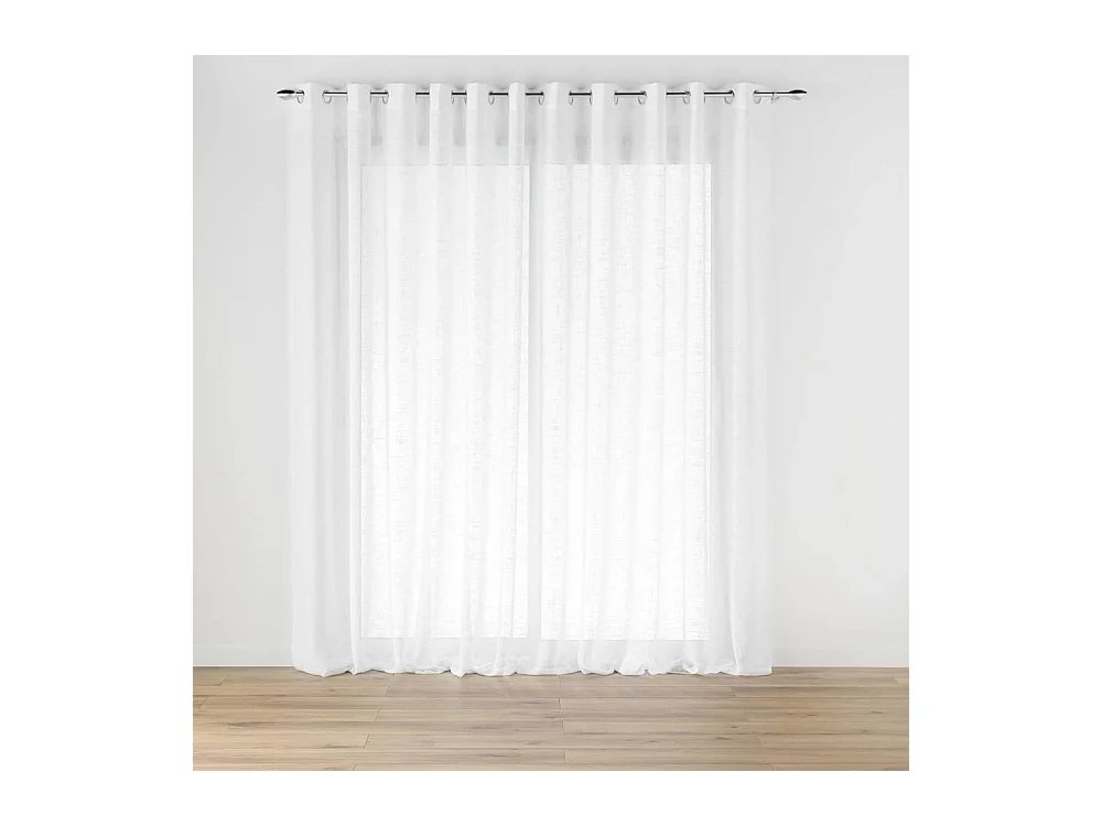 Rideau Voilage à Œillets "Carlin" 400x240cm Naturel