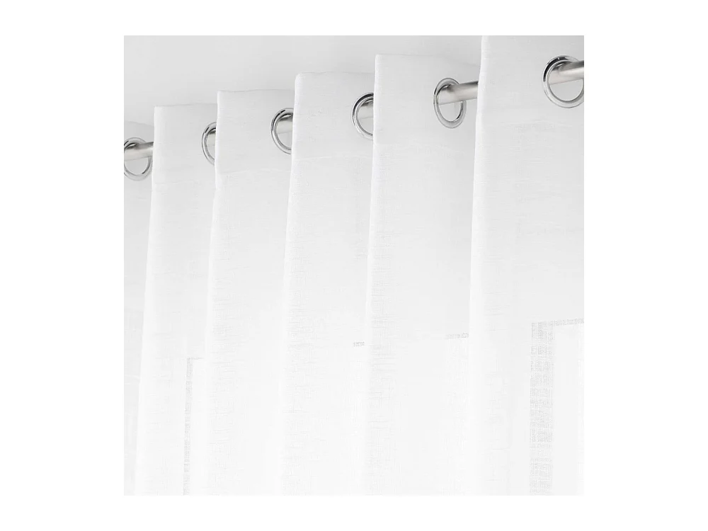 Rideau Voilage à Œillets "Carlin" 400x240cm Naturel