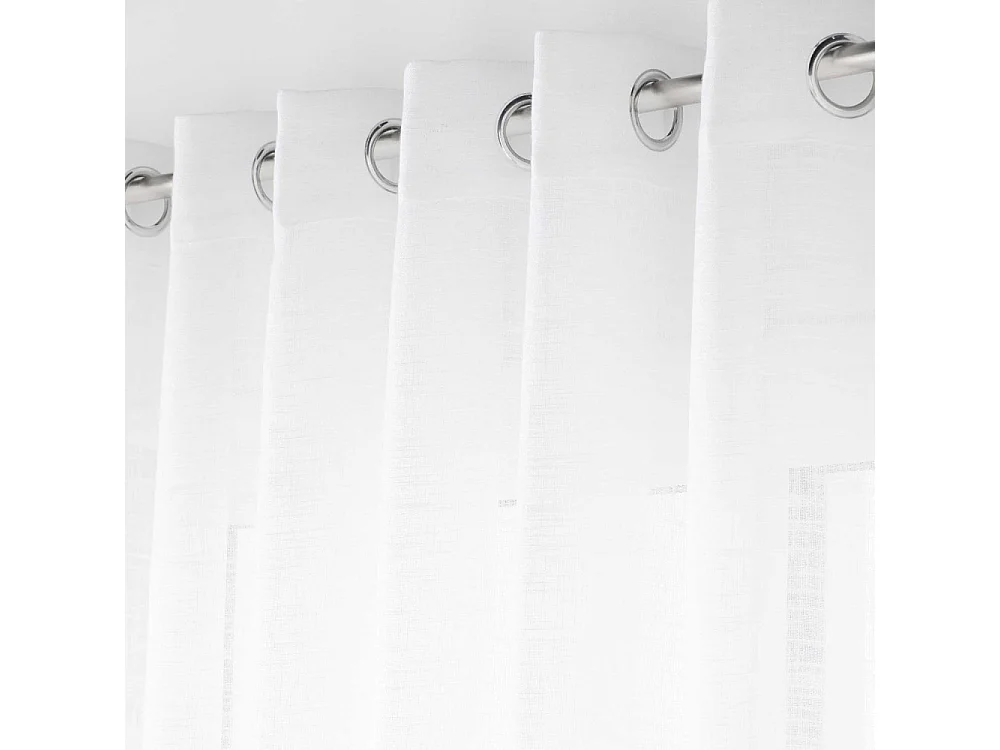 Rideau Voilage à Œillets "Carlin" 400x240cm Naturel