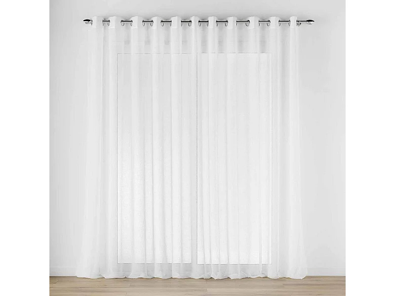 Rideau Voilage à Œillets "Carlin" 400x240cm Naturel