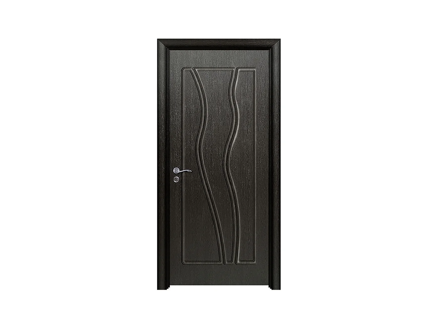 Porta da interno battente nero 80x206 (telaio 10-14cm) PIE21