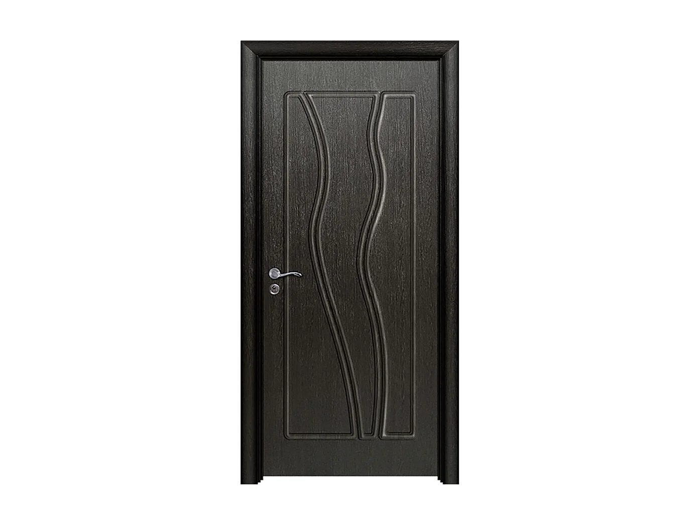 Porta da interno battente nero 80x206 (telaio 10-14cm) PIE21