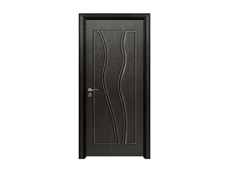 Porta da interno battente nero 80x206 (telaio 10-14cm) PIE21
