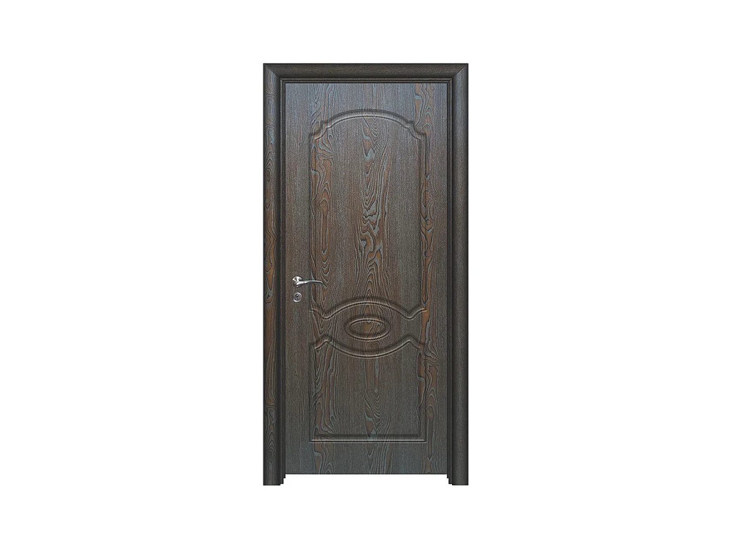 Porta da interno battente marrone 80x206 (telaio 10-14cm) PIE5