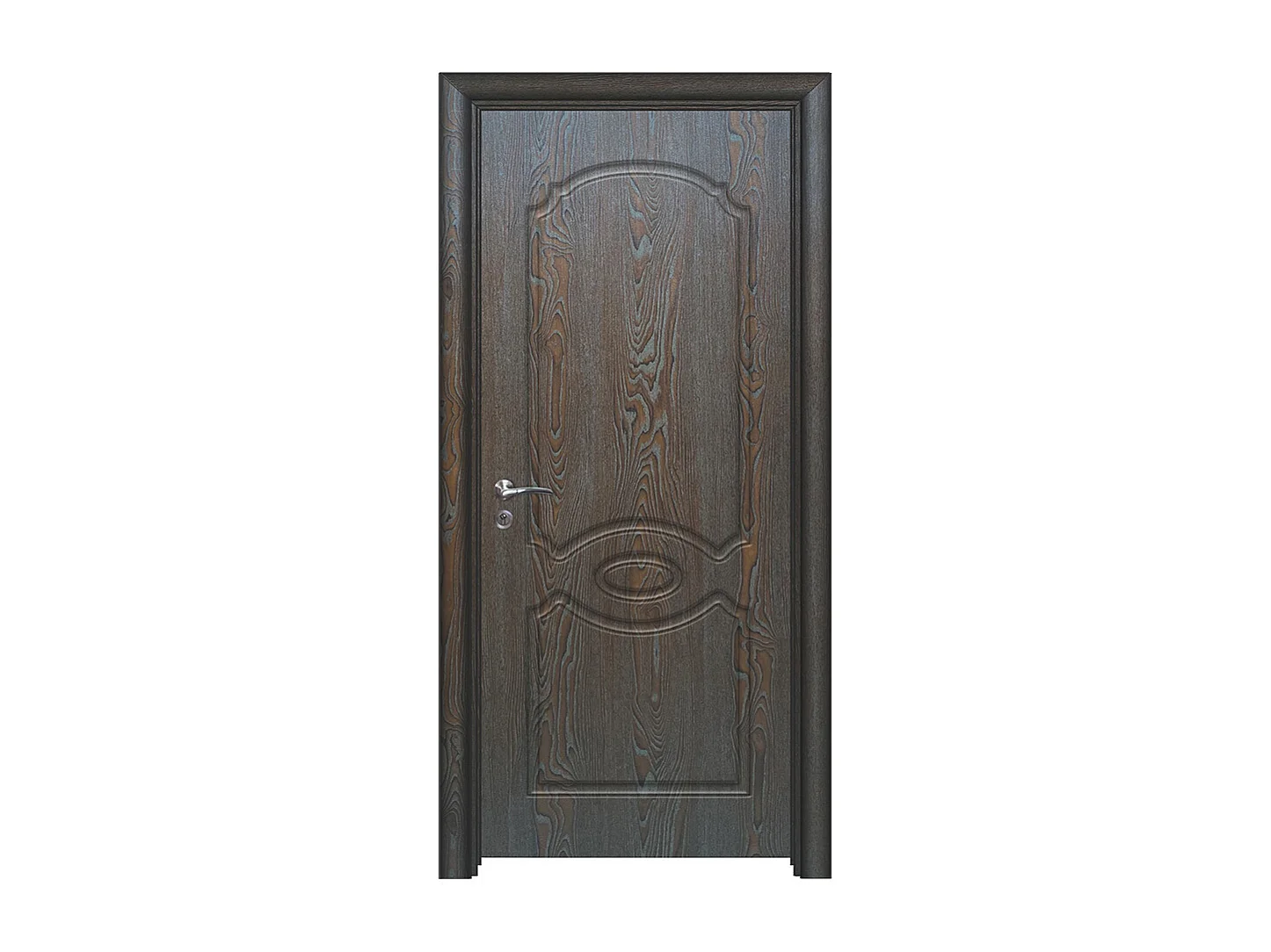 Porta da interno battente marrone 80x206 (telaio 10-14cm) PIE5