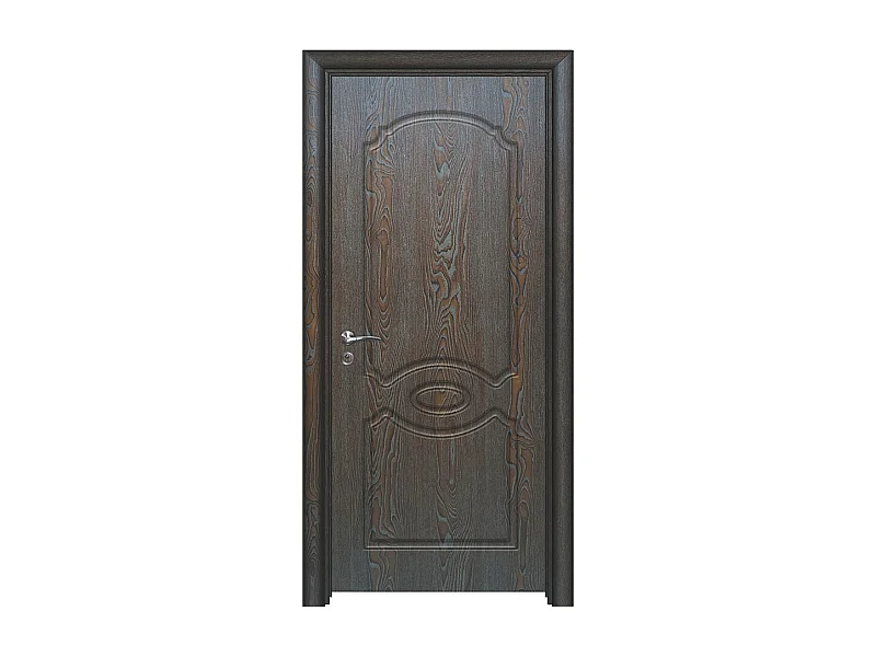 Porta da interno battente marrone 80x206 (telaio 10-14cm) PIE5
