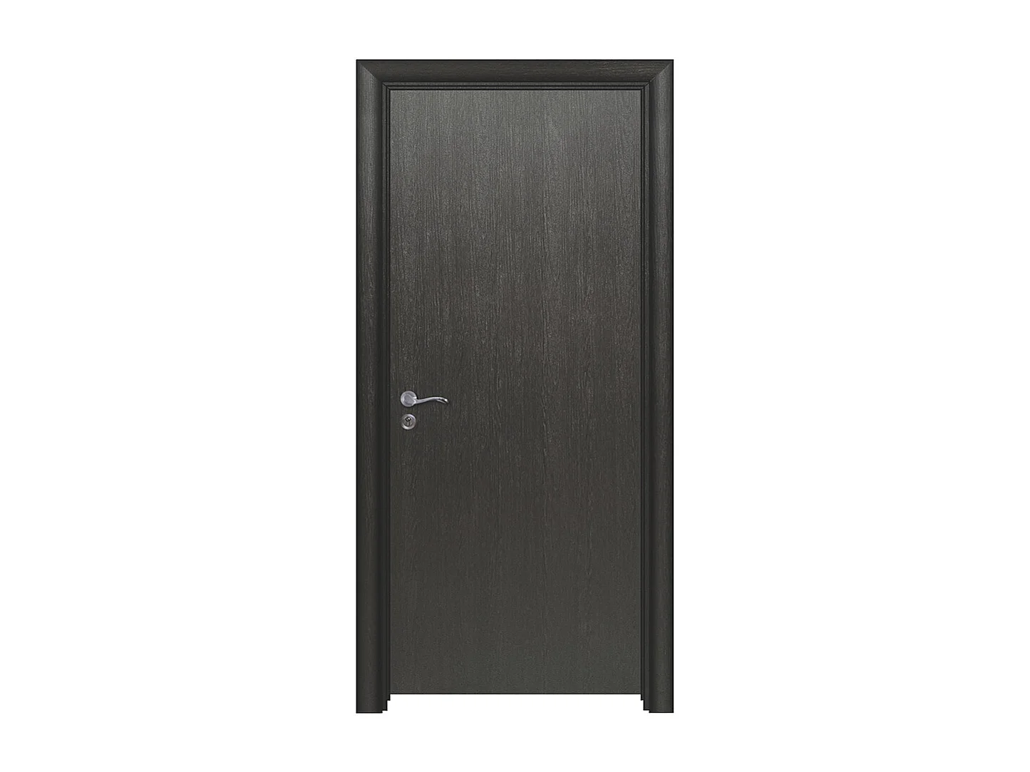 Porta da interno battente nera 80x206 (telaio 10-14cm) PIE1