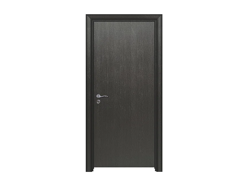 Porta da interno battente nera 80x206 (telaio 10-14cm) PIE1