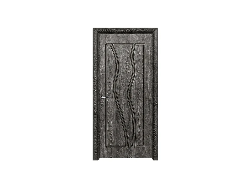 Porta da interno battente grigio scuro 80x206 (telaio 10-14cm) PIE21