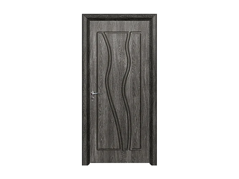 Porta da interno battente grigio scuro 80x206 (telaio 10-14cm) PIE21