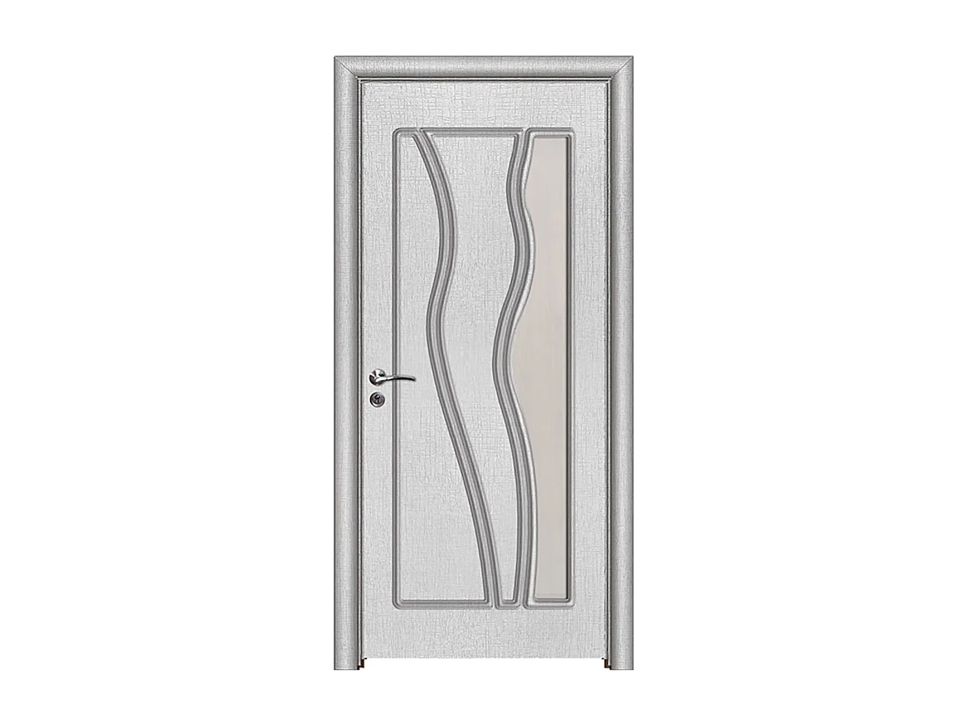 Porta da interno con vetro bianco 80x206 (telaio 10-14cm) PIE20