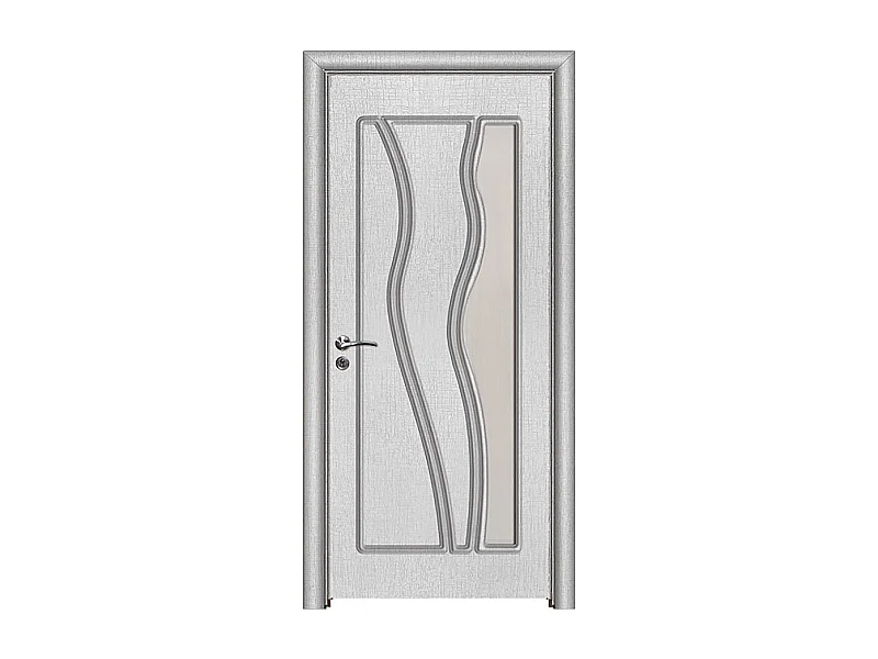 Porta da interno con vetro bianco 80x206 (telaio 10-14cm) PIE20