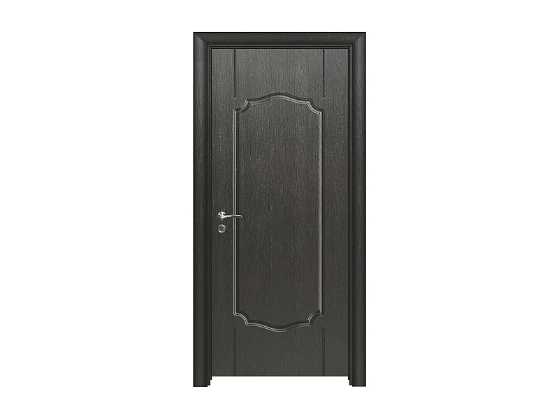 Porta da interno battente nera 80x197 (telaio 10-14cm) PIE3